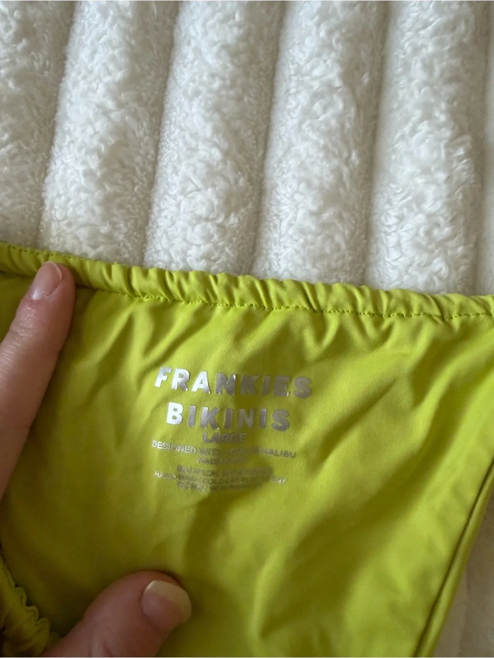 Frankie's Bikinis Lime Green Tie-Side Bikini Bottom
